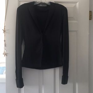 Richard Tyler Couture beautiful black silk top 🌸